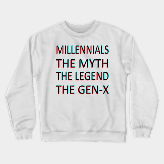 millennial Crewneck Sweatshirt by Dankest Merch